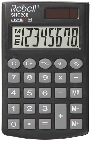 Rebell calcolatrice tascabile HC208